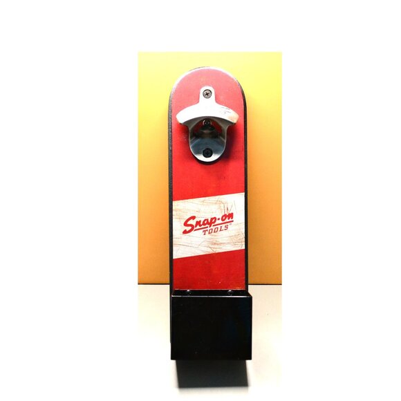 Snap On Bottle Opener Barware Decor Garage Man Cave Tool Collectors - Picture 1 of 3